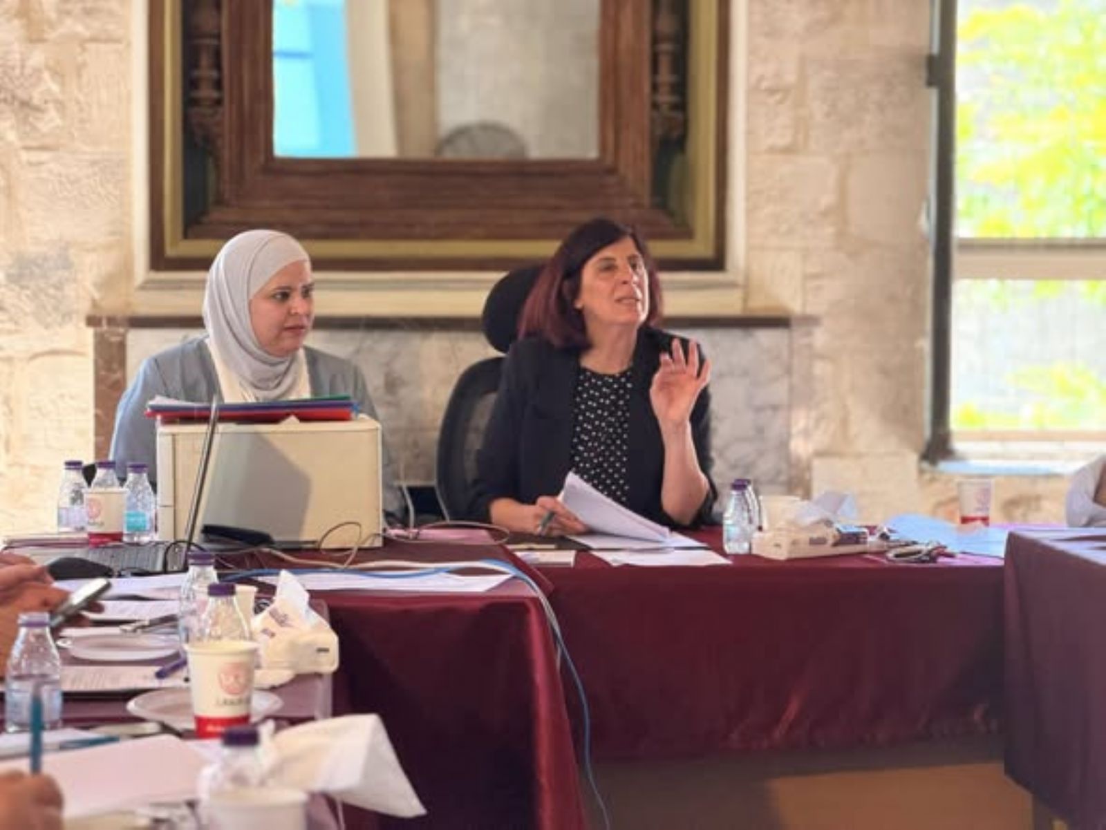 .The Municipal Council is holding its meeting at the Development Center in the Old City